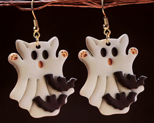 Kitty Ghost Earrings